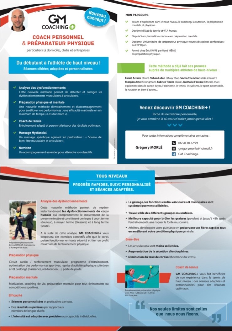 Entretien avec Grégory MORLÉ responsable de GM Coaching + - J'imagine ...